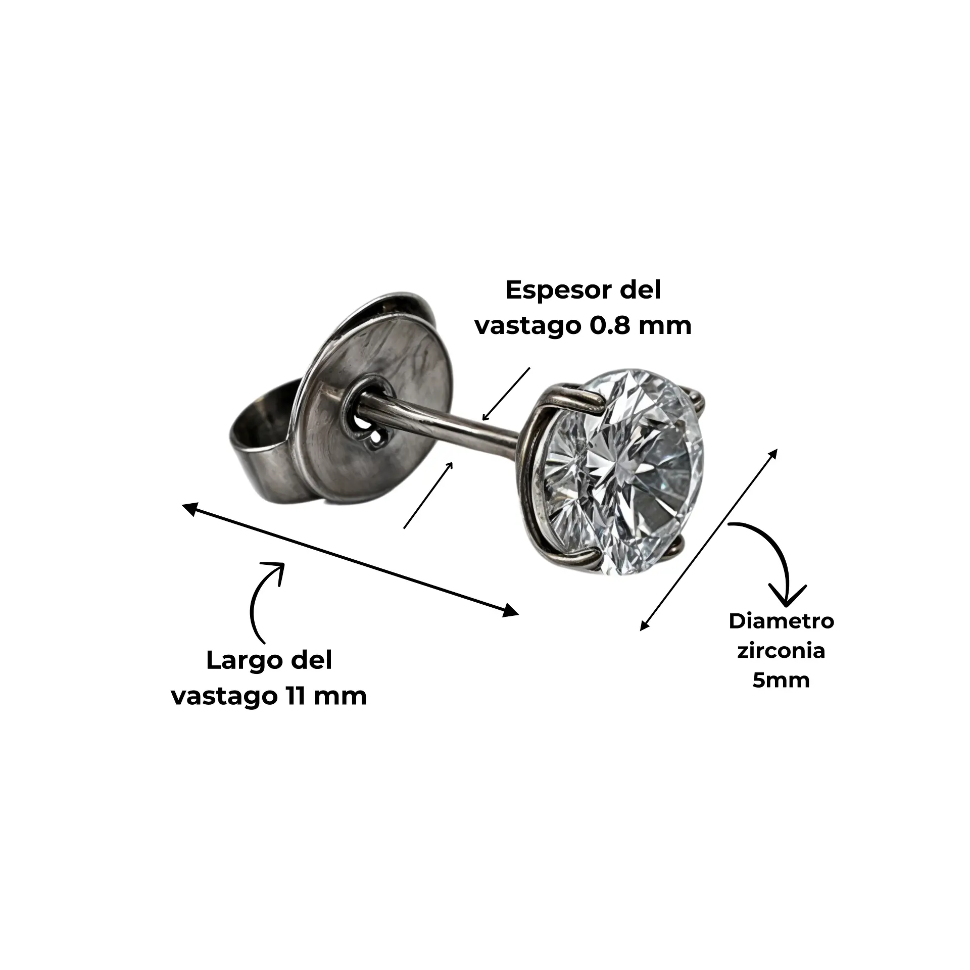 Aro punto de luz 5mm titanio ASTM F136 12