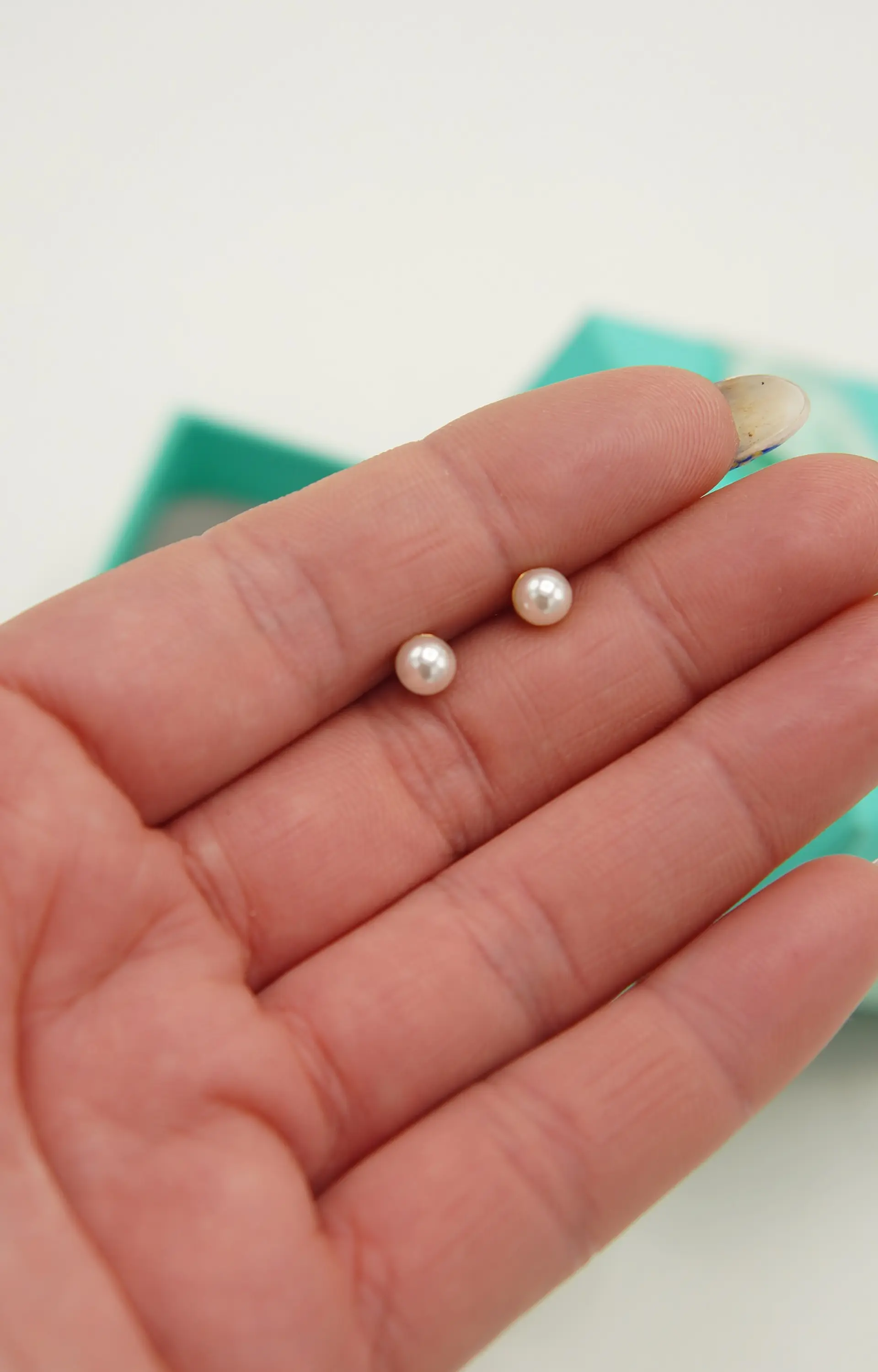 Aros perlas de seguridad titanio ASTM F136 chapados en oro 18k 8