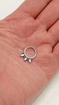 Piercing septum clicker 10mm 16g puntas zirconia titanio astm F136 - Miniatura 7