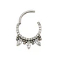 Piercing septum clicker 10mm 16g puntas zirconia titanio astm F136 - Miniatura 6