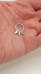Piercing septum clicker 10mm 16g puntas zirconia titanio astm F136 - Miniatura 8