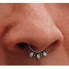 Piercing septum clicker 10mm 16g puntas zirconia titanio astm F136 9