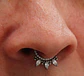 Piercing septum clicker 10mm 16g puntas zirconia titanio astm F136 - Miniatura 9
