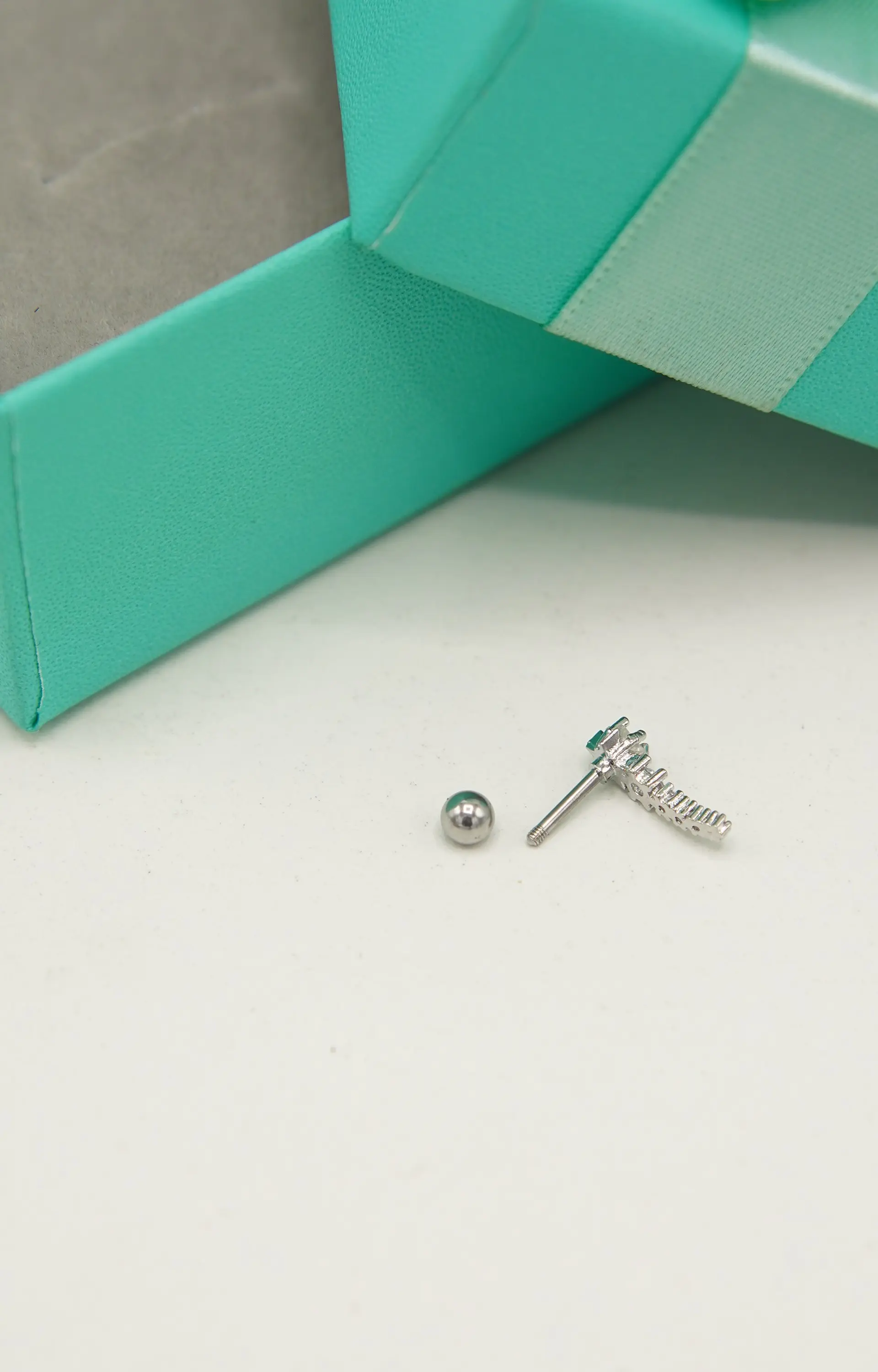 Aro Piercing Helix Flat Lóbulo estrella aurora boreal unidad 5