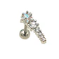 Aro Piercing Helix Flat Lóbulo estrella aurora boreal unidad - Miniatura 6