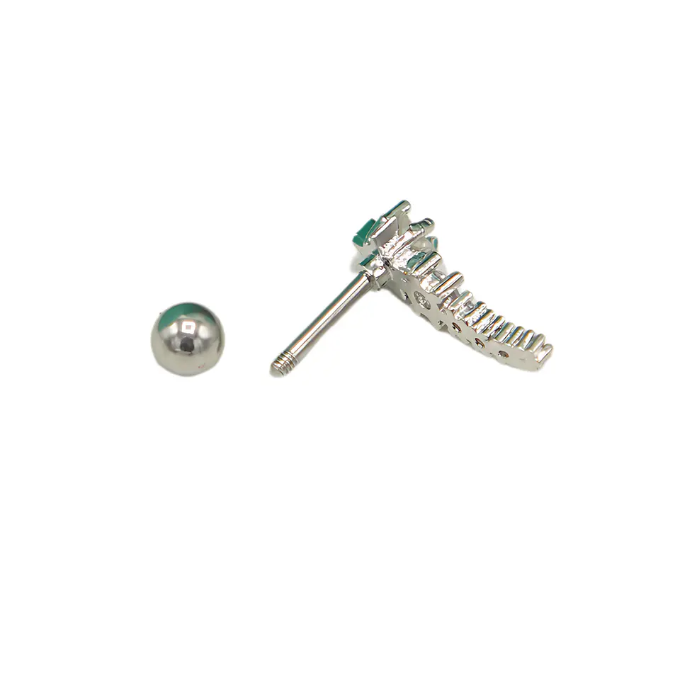 Aro Piercing Helix Flat Lóbulo estrella aurora boreal unidad 9