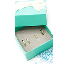 Pack de argollas lisas earcuff bañado oro 18k 2