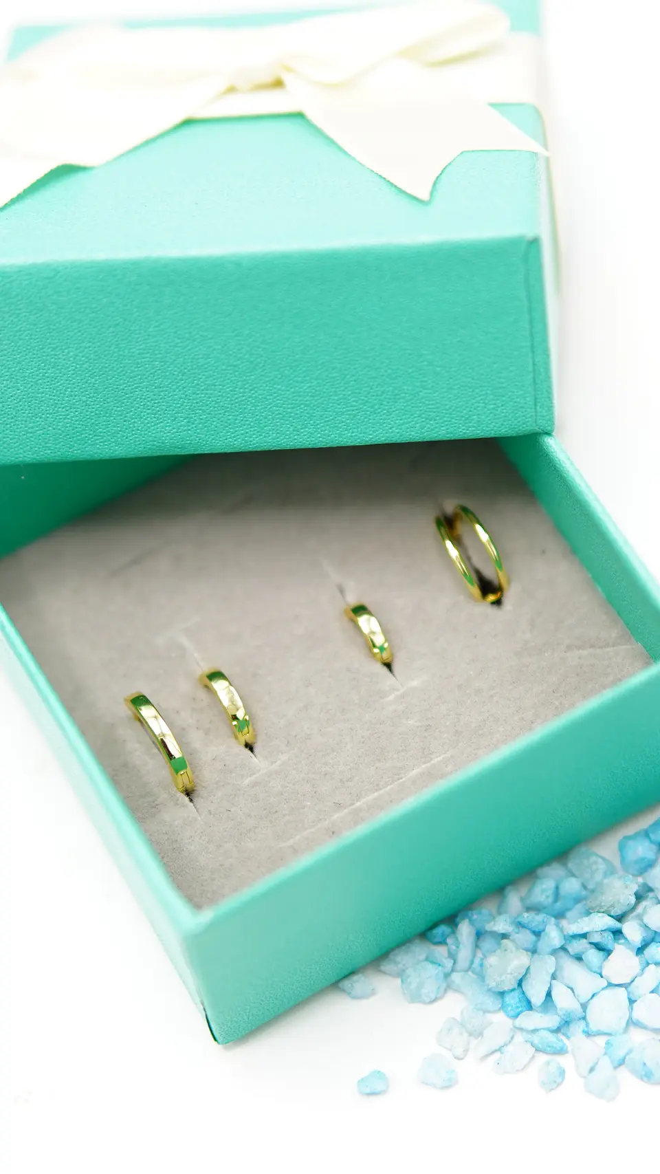 Pack de argollas lisas earcuff bañado oro 18k 2