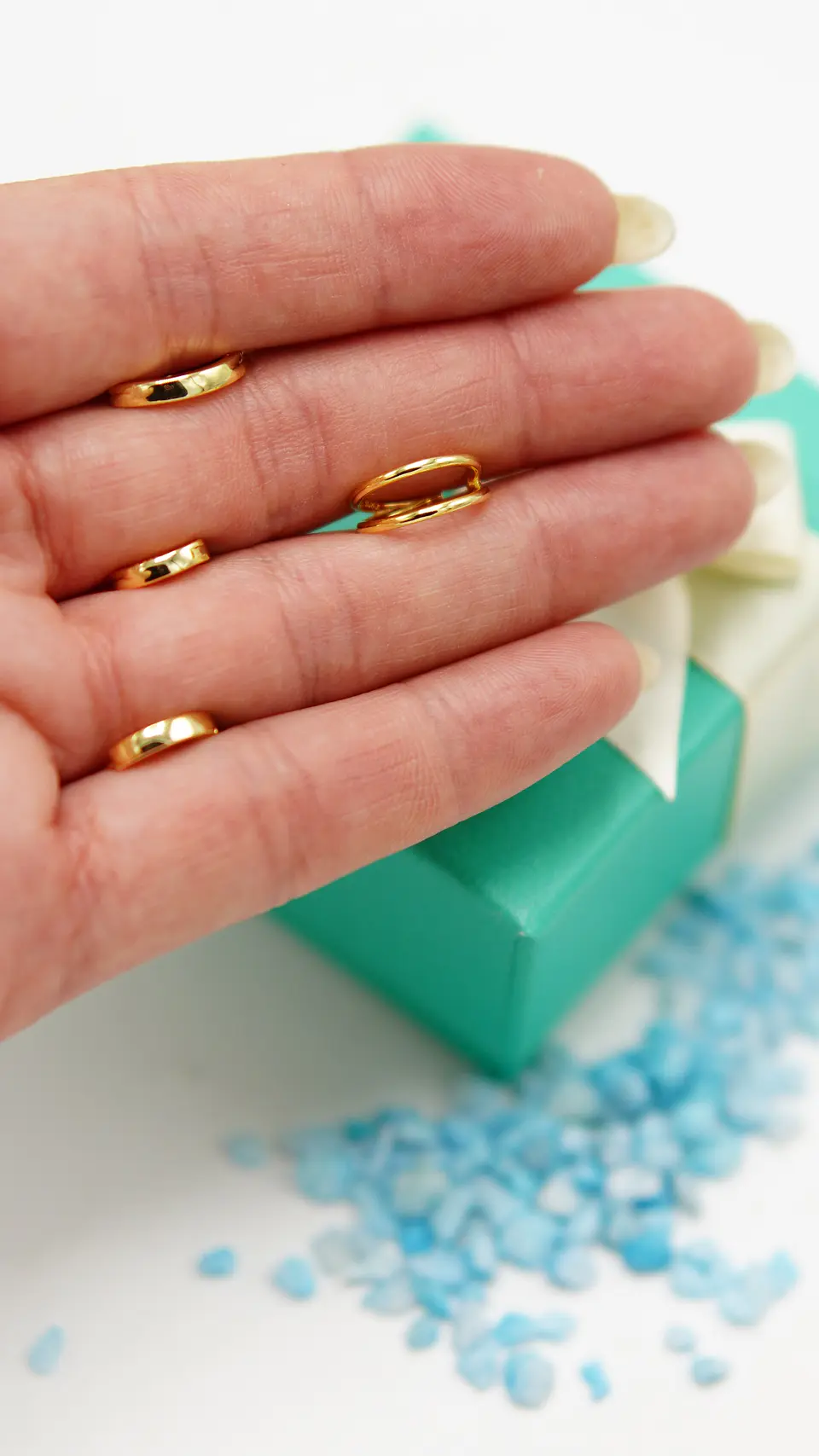 Pack de argollas lisas earcuff bañado oro 18k 6