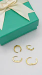 Pack de argollas lisas earcuff bañado oro 18k - Miniatura 8