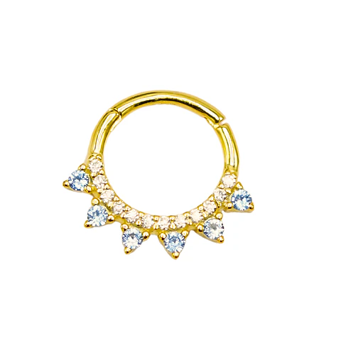 Piercing Septum love winter Plata fina ley S925 Chapada Oro