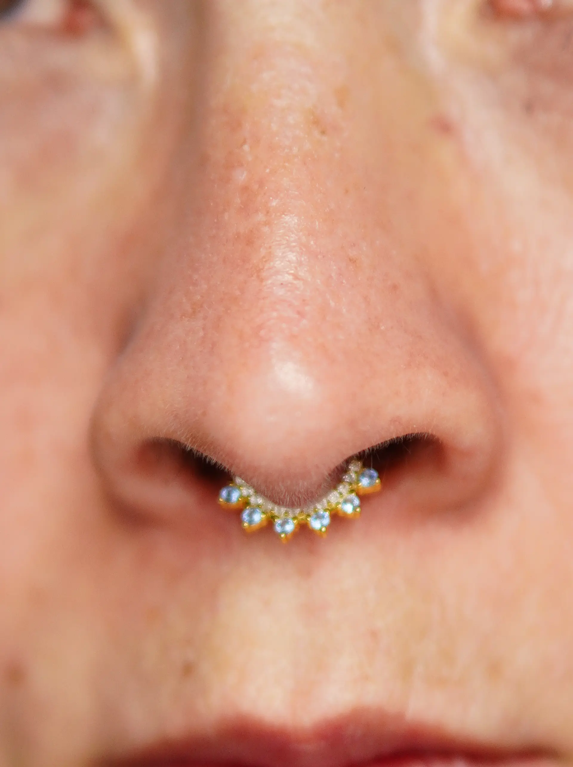 Piercing Septum love winter Plata fina ley S925 Chapada Oro 3