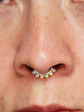 Piercing Septum love winter Plata fina ley S925 Chapada Oro - Miniatura 3