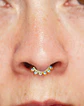 Piercing Septum love winter Plata fina ley S925 Chapada Oro - Miniatura 6