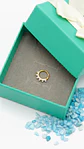 Piercing Septum love winter Plata fina ley S925 Chapada Oro - Miniatura 2