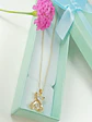 Colgante Oso Zirconia Chapado En Oro Punto De Luz - Miniatura 2