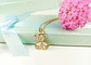 Colgante Oso Zirconia Chapado En Oro Punto De Luz - Miniatura 8