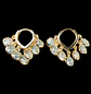 Argollas Borlas Huggies Zirconia Chapadas En Oro 18k - Miniatura 7