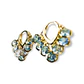 Argollas Borlas Huggies Zirconia Chapadas En Oro 18k - Miniatura 9