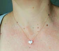 Colgante Punto Luz Corazon Zirconia bañado En Oro Rosa 18k - Miniatura 3