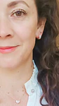 Set Conjunto Cadena argolla zirconia chapada en oro rosa 18K - Miniatura 10