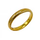 Pulsera elastica hipoalergenica tejido de serpiente chapada en oro 18k - Miniatura 1