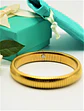 Pulsera elastica hipoalergenica tejido de serpiente chapada en oro 18k - Miniatura 6