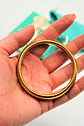 Pulsera elastica hipoalergenica tejido de serpiente chapada en oro 18k - Miniatura 7