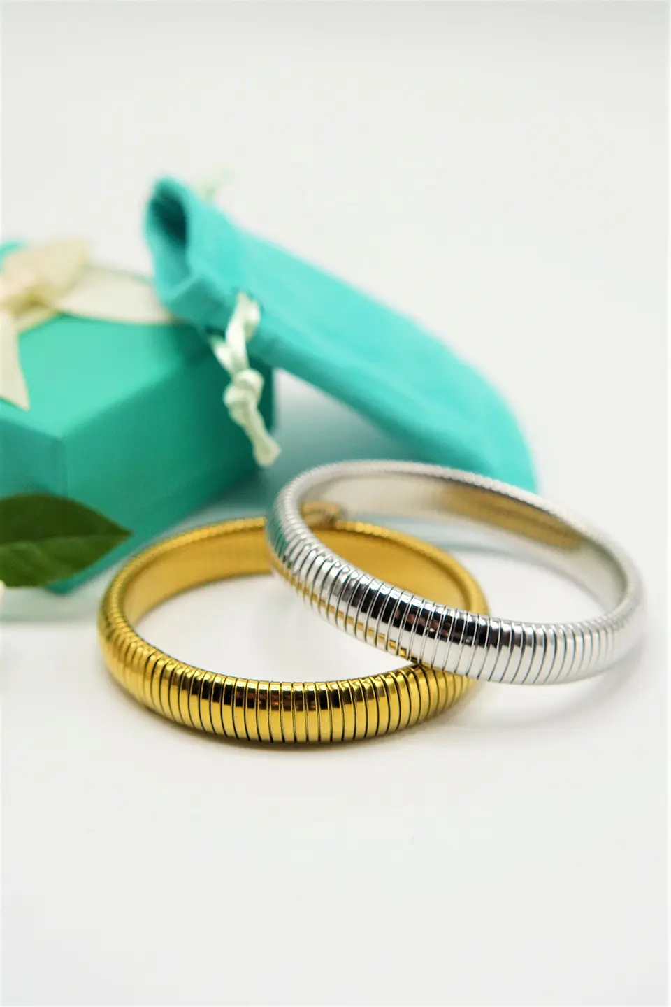 Pack de pulseras elasticas tejido de serpiente  hipoalergenicas  2