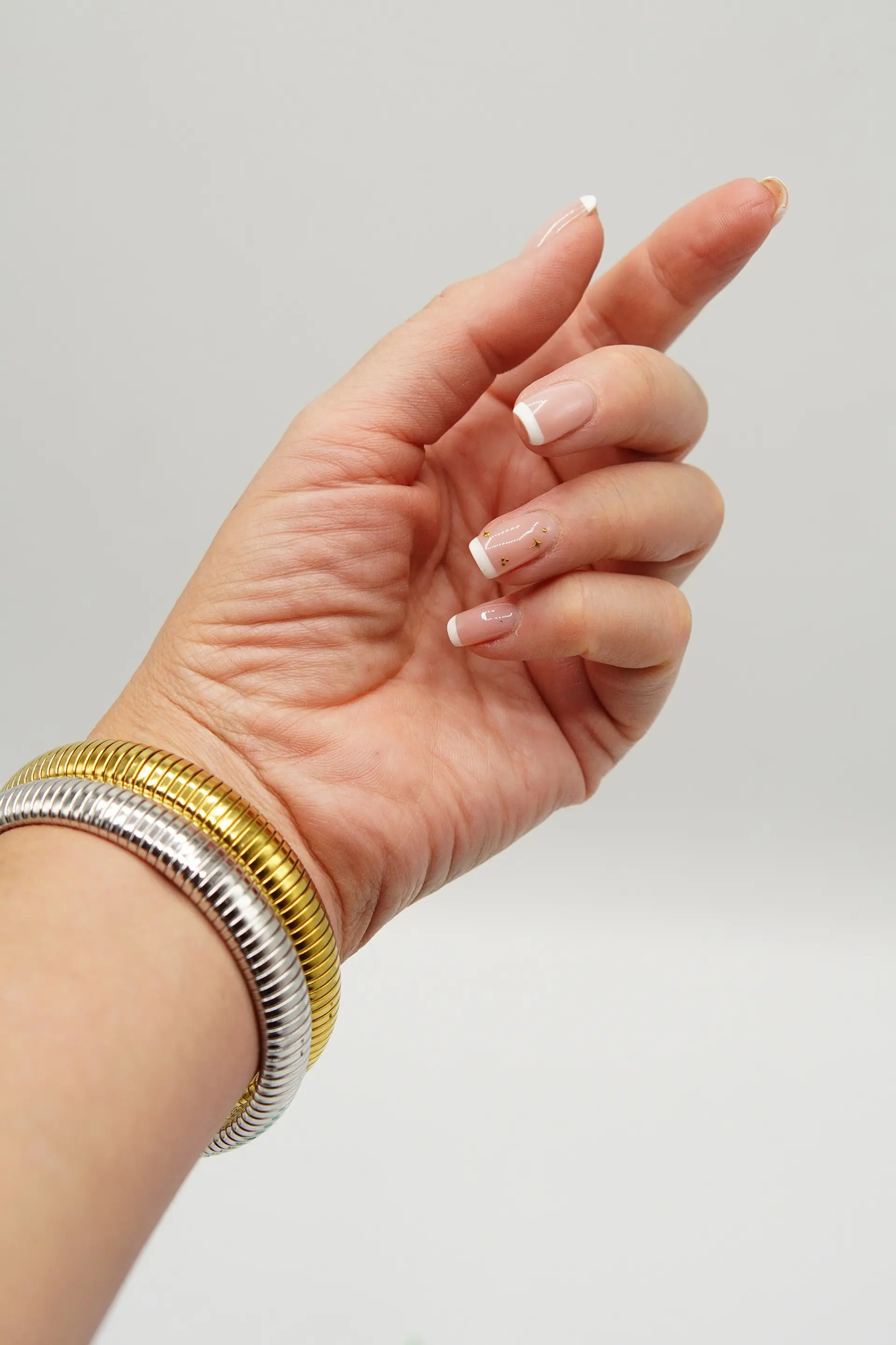 Pack de pulseras elasticas tejido de serpiente  hipoalergenicas  5