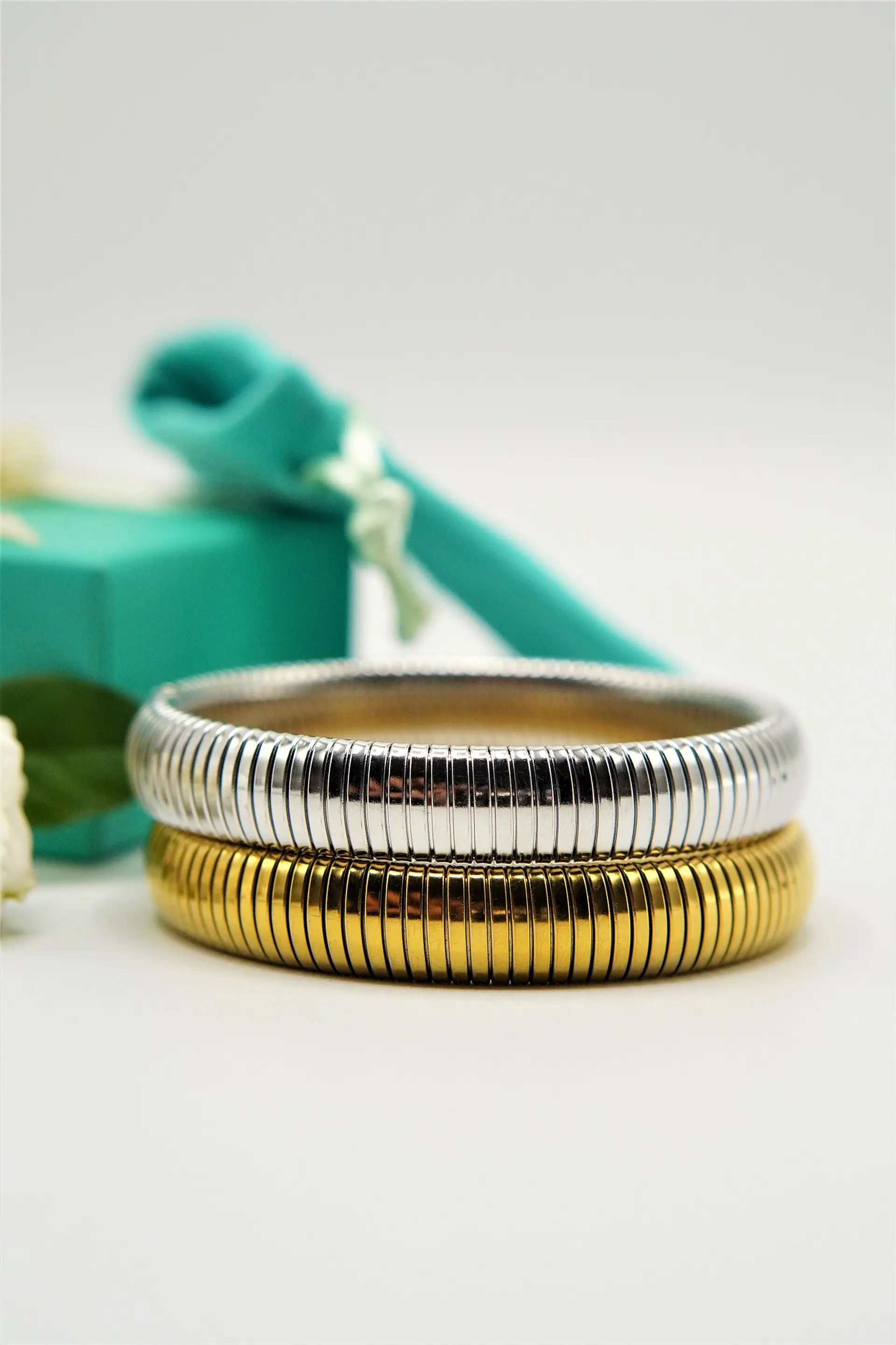 Pack de pulseras elasticas tejido de serpiente  hipoalergenicas  6