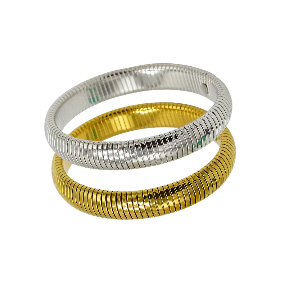 Pack de pulseras elasticas tejido de serpiente  hipoalergenicas  1