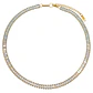 Collar Gargantilla tennis zirconias chapada en oro 18k - Miniatura 1