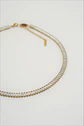 Collar Gargantilla tennis zirconias chapada en oro 18k - Miniatura 9