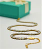 Collar Gargantilla tennis zirconias chapada en oro 18k - Miniatura 2