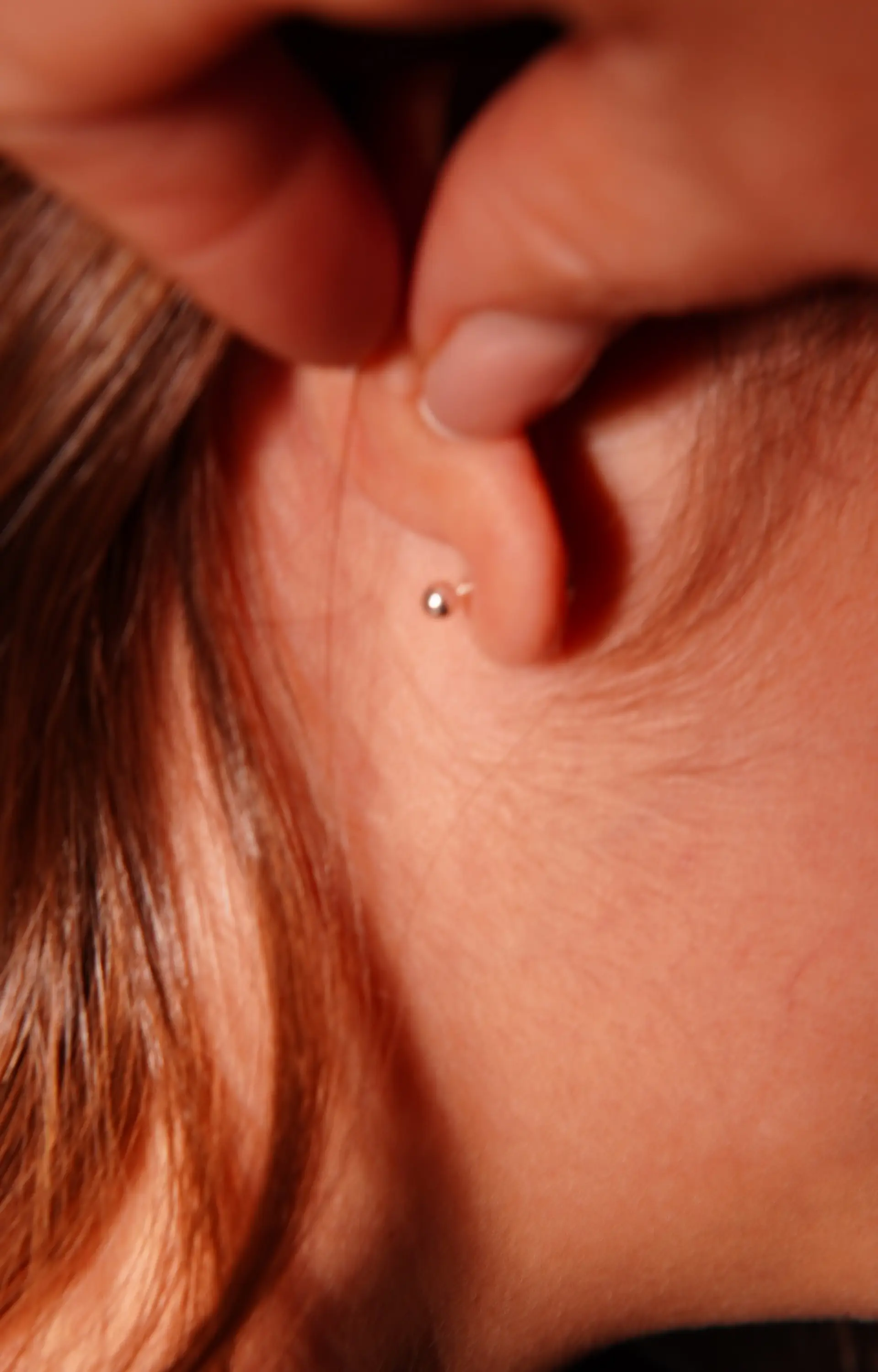 Aros cerezas tapa de seguridad piercing plata fina 925  5