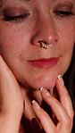 Piercing Septum daith every Sunrise Plata fina ley S925 Bañado de oro 18k - Miniatura 2