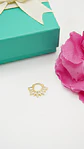 Piercing Septum daith every Sunrise Plata fina ley S925 Bañado de oro 18k - Miniatura 3