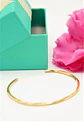 Pulsera rigida florencia ajustable chapada en oro 18k  - Miniatura 2