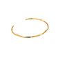 Pulsera rigida florencia ajustable chapada en oro 18k  - Miniatura 6