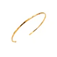 Pulsera rigida florencia ajustable chapada en oro 18k  - Miniatura 9