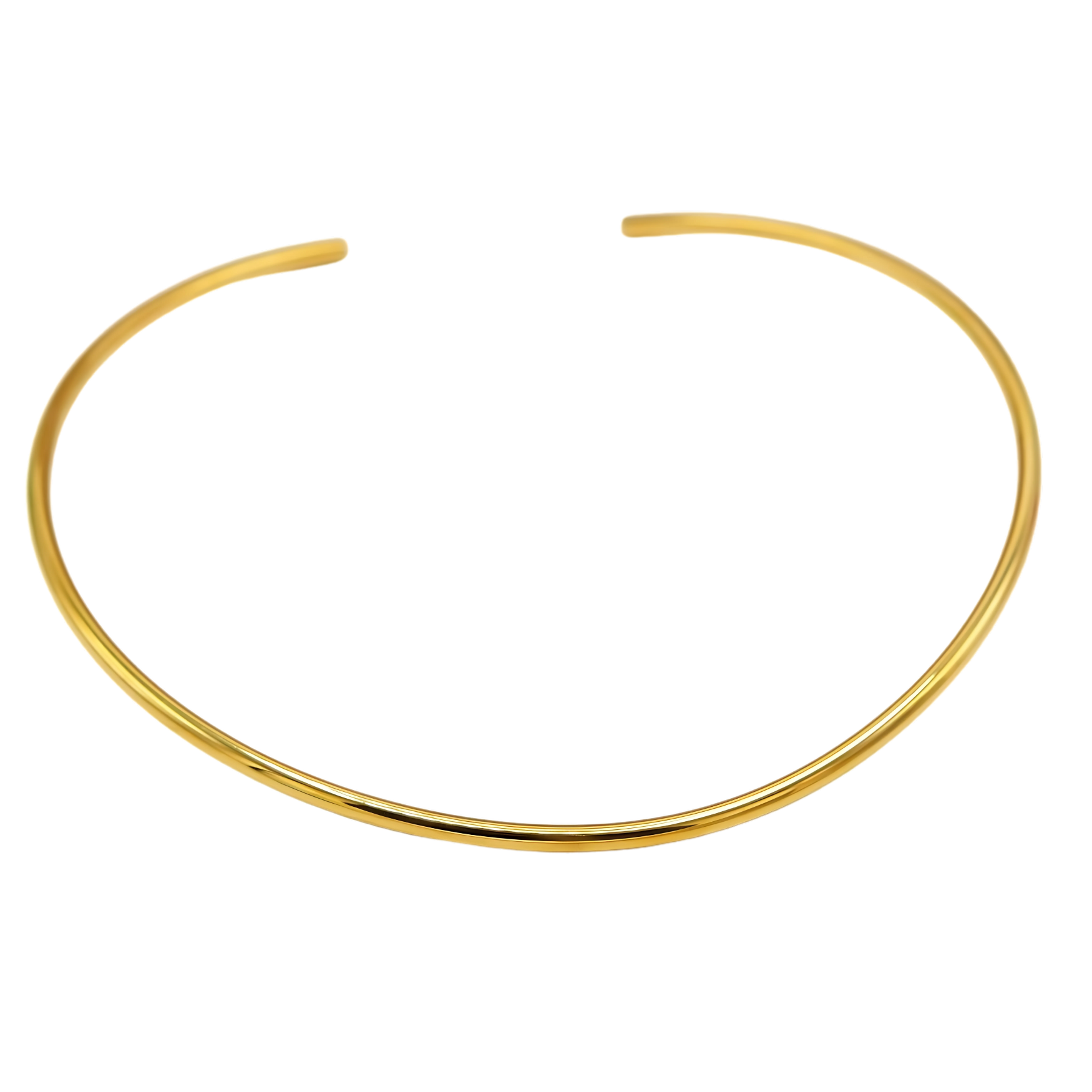 Collar rigido Susan choker chapado en oro 18k