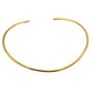 Collar rigido Susan choker chapado en oro 18k - Miniatura 1