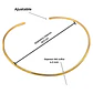Collar rigido Susan choker chapado en oro 18k - Miniatura 3