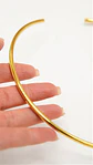 Collar rigido Susan choker chapado en oro 18k - Miniatura 5