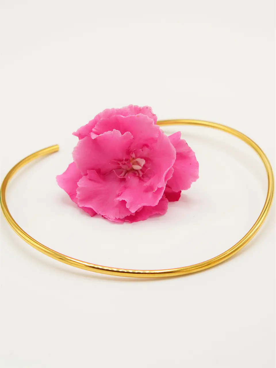 Collar rigido Susan choker chapado en oro 18k 4