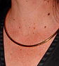 Collar rigido Susan choker chapado en oro 18k - Miniatura 7