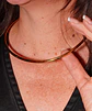 Collar rigido Susan choker chapado en oro 18k - Miniatura 8