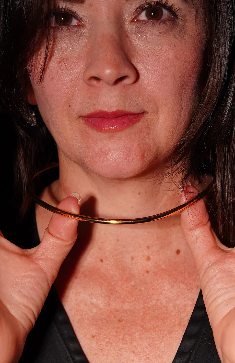 Collar rigido Susan choker chapado en oro 18k 6