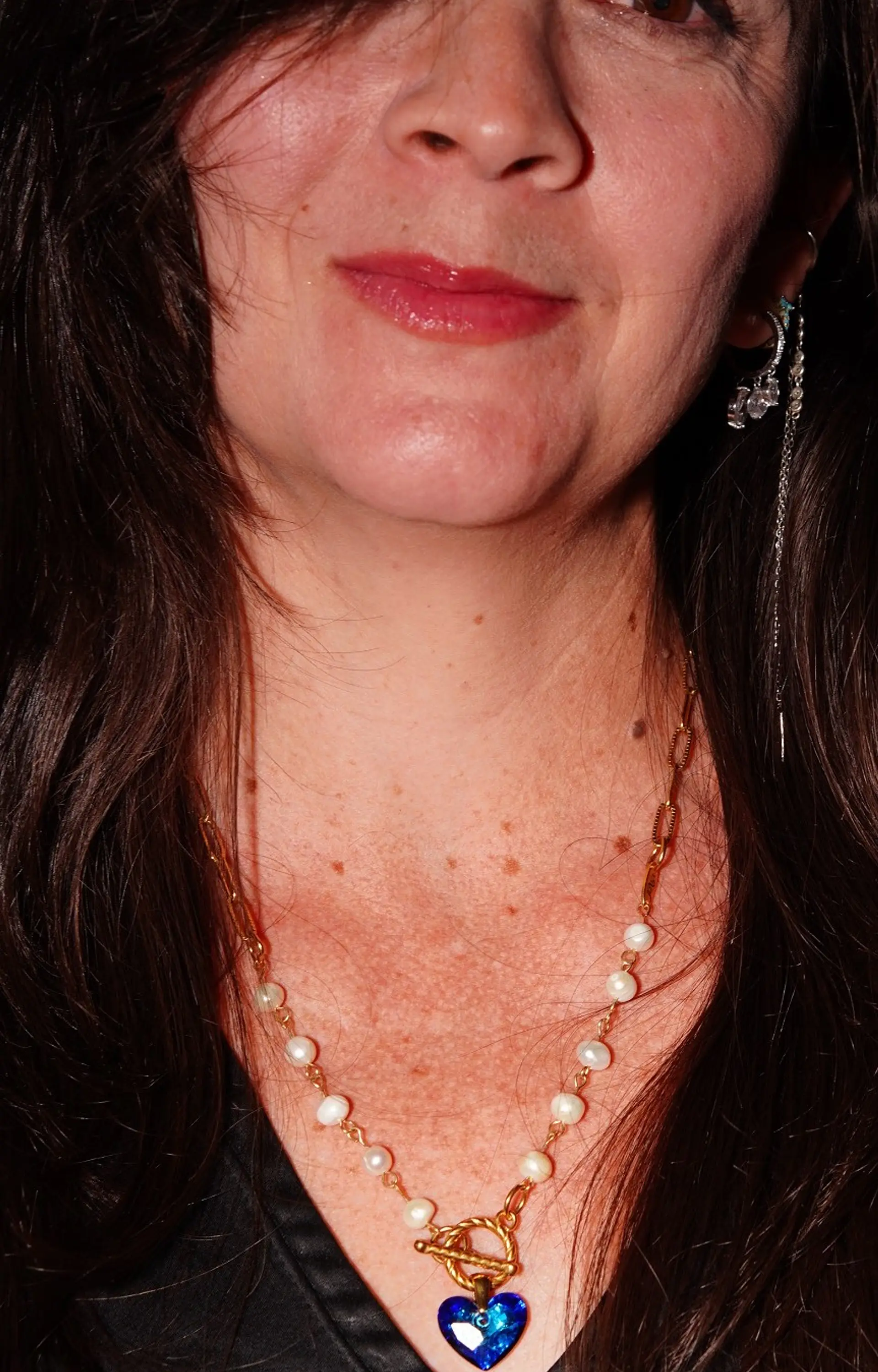 Collar Miranda con Cristal Swarovski® perlas de Rio chapado en oro 18k  5